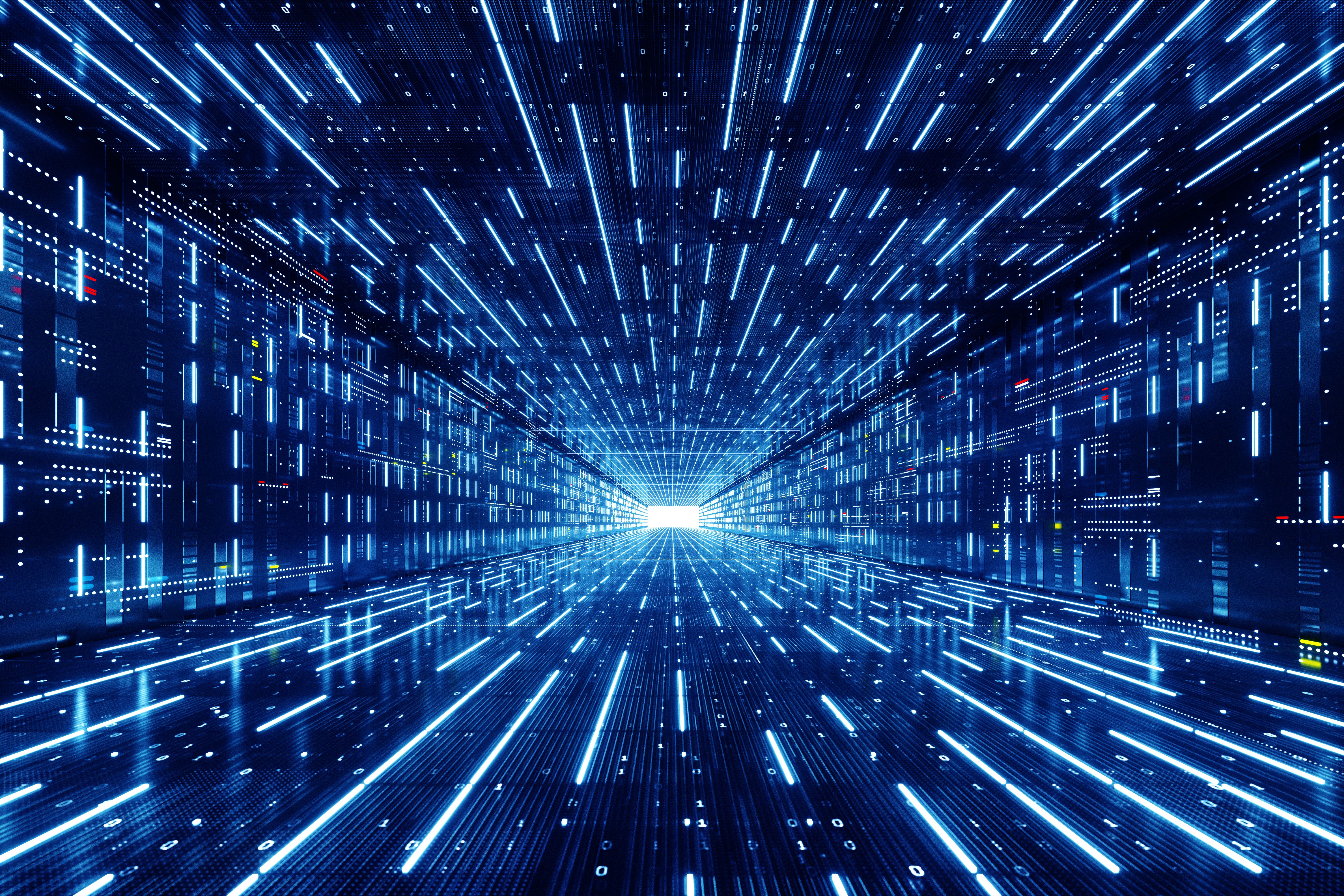 Modern and exciting data stream graphic