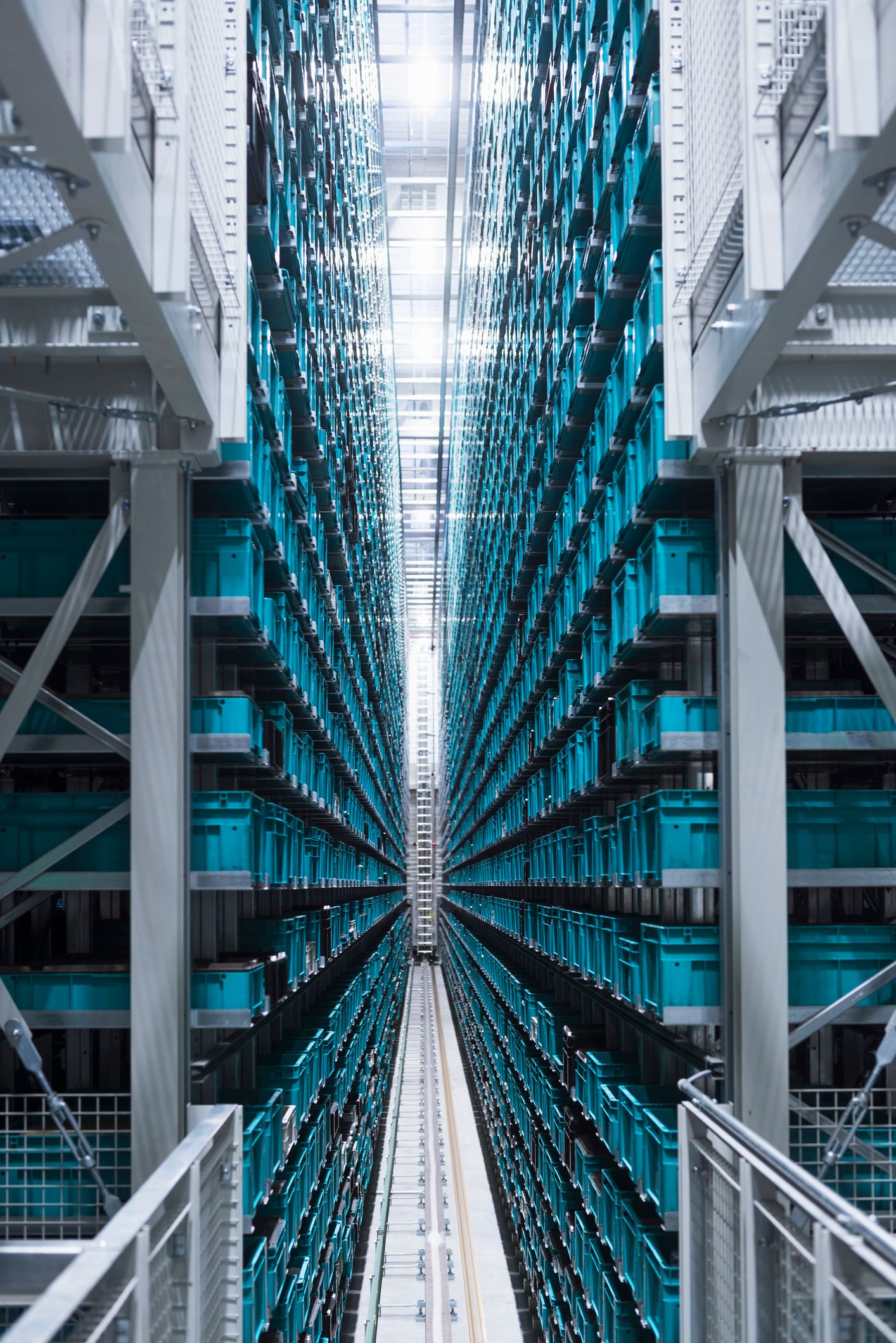 Automated Storage and Retrieval System operating in a warehouse