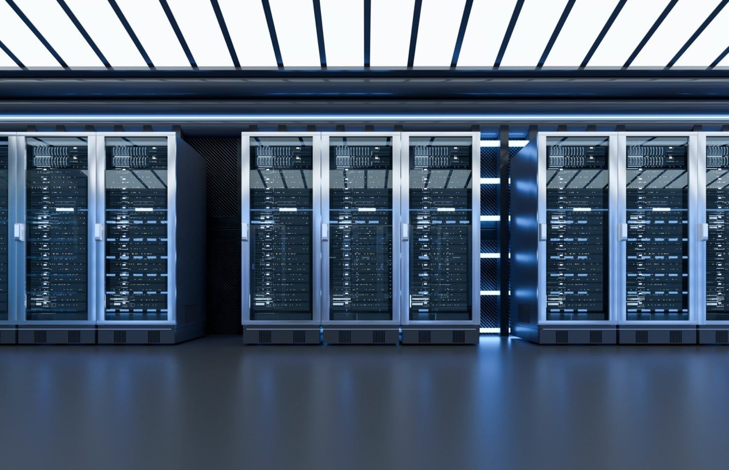 Les racks de serveurs représentent l’infrastructure nécessaire pour les charges de travail d’IA d’entreprise